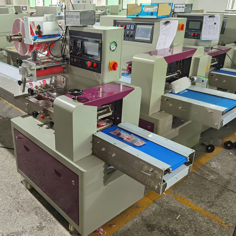 Automatic Sausage Packaging Machine Horizontal Sausage Flow Wrapper Packing Machine by Feiyu Machinery