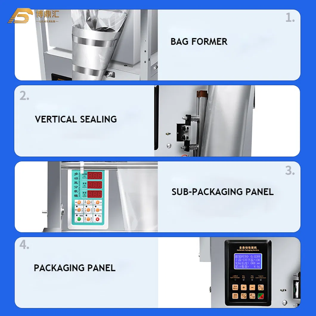 Factory Price Automatic Vertical Seasoning Wheat Flour Coffee Milk Cocoa Spice Cassava Powder Corn Flour Pouch Filling Packing Packaging Machine