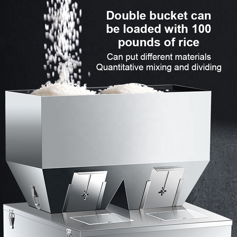 Wholesale Customizable Automatic Beans Rice Grains Powder Flour Coffee Tea Granule Seed Sachet Bag Double-headed Filling Machine