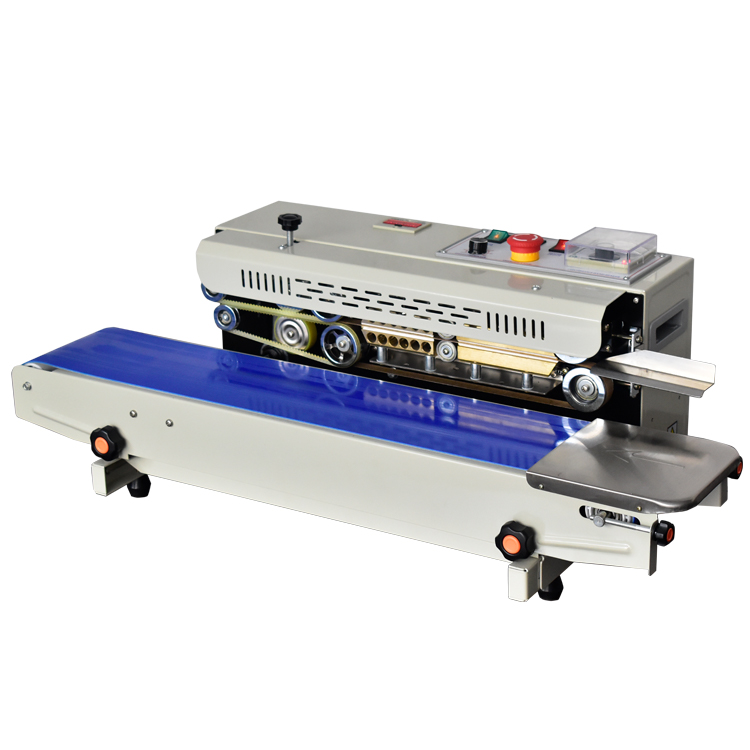 Heat Plastic Bag Oil Food Pouch Packing Automatic Continuous Band Sealer Sealing Machine