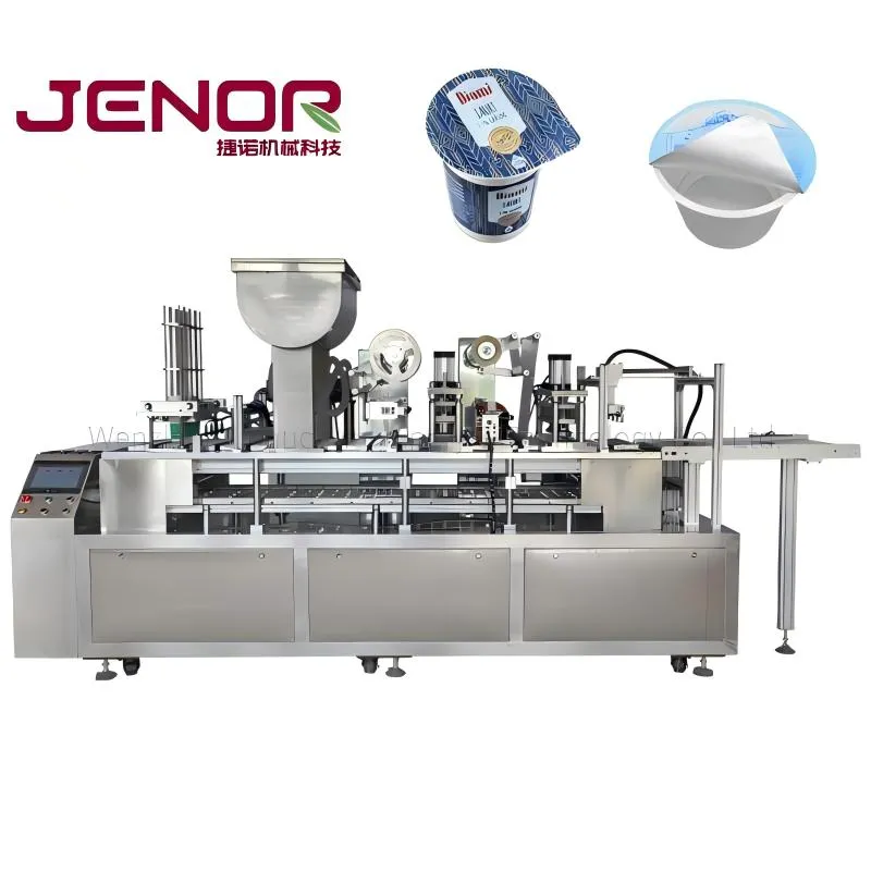 Yoghurt Cup Liquid Filling Sealing Machine Cup Washing Filling Sealing Machine