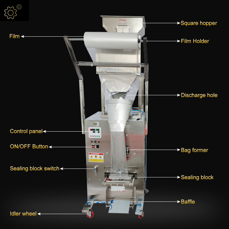 Automatic Ice Block Granule Packing Machine Pouch Filling Sealing Ice Cube Packaging Machine for Small Business