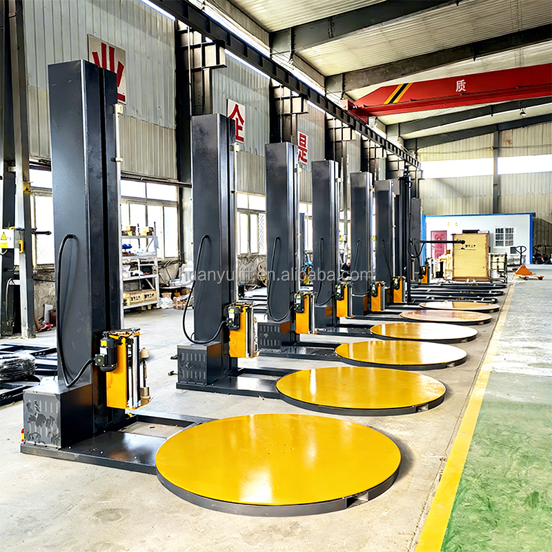 Good Quality Fully Auto Heavy Pallet Wrapping Machine Turntable Stretch Film Wrapping Machine