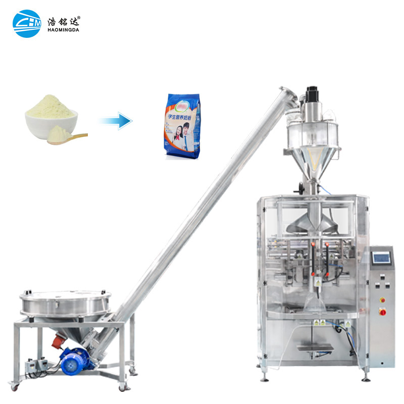 Automatic Vertical Packing Machine for Milk Powder Food Application Plastic Pouch and Bag Packaging with Labeling Function