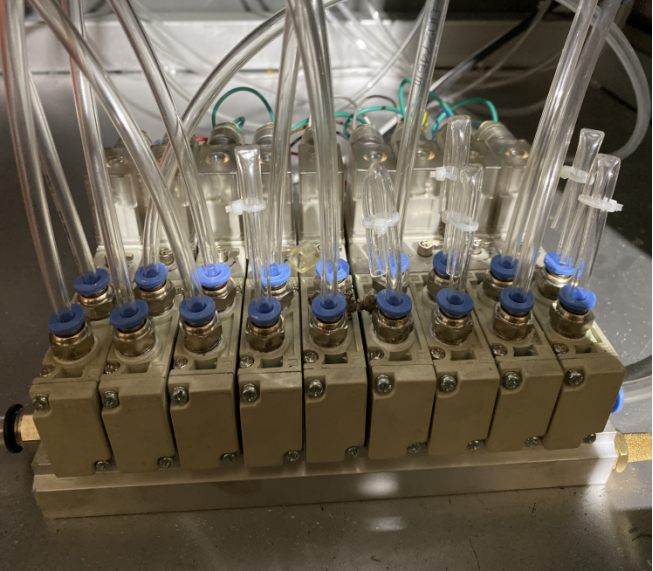 Centralized installation of solenoid valves