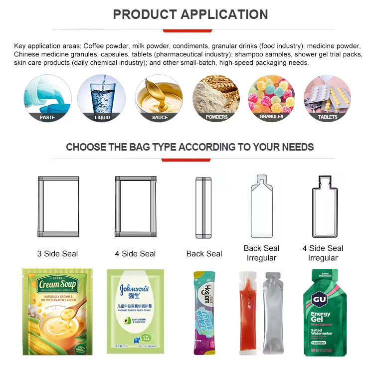 4 Lanes Automatic 1g 5g 10g Spice Granule Bag Packing Machine Sugar Stick Packing Machine Salt Pepper Sachet Packing Machine