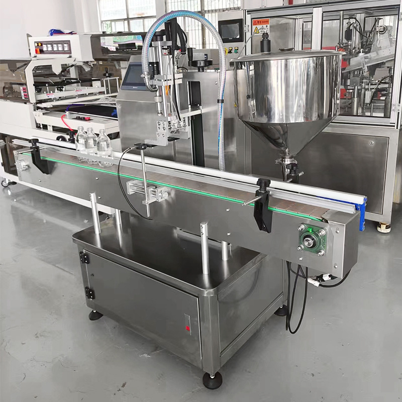 4 Nozzles Bottle Filling Machine Production Line Customized 3000pbh Honey Juice Bottle Filling Capping Labeling Machine