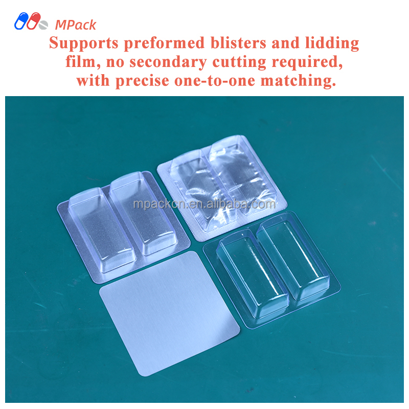 Desktop Semi-Automatic Pneumatic Heat Sealing Machine For Electronic Products Beverage Packaging 2-Cavity Tray With 3 Boards