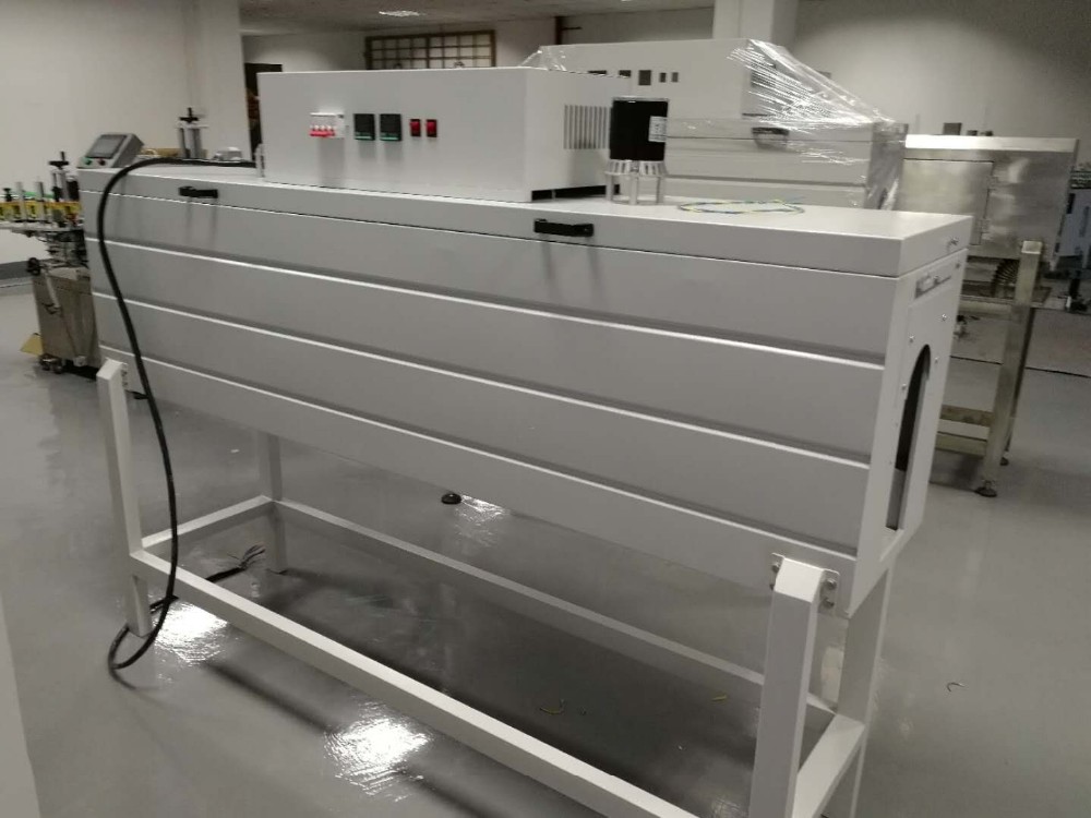 Electrical Shrink Tunnel Wrapping Machine For Heat Shrink Labeling For Empty Cups Plastic Bottles Tapes Glass Jars Metal Tins