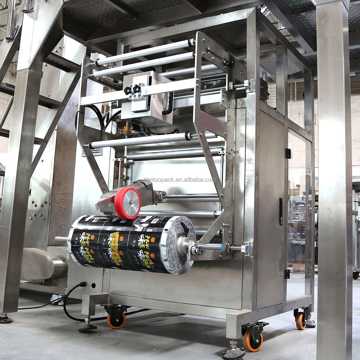Automatic Vertical Form Fill Seal Plastic Bag Pouch Small Grain Salt Sugar Packaging Machine