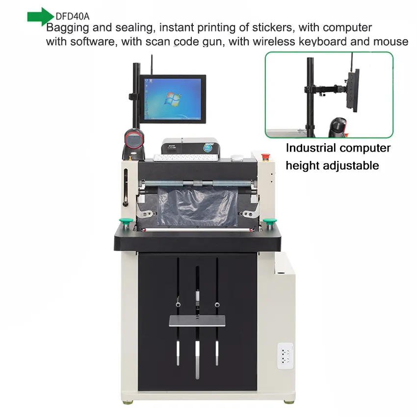 DFD-40/40I/40A High-speed Express Bagging Machine Automatic Packing Machine Courier Bag Packaging Sealer Bag