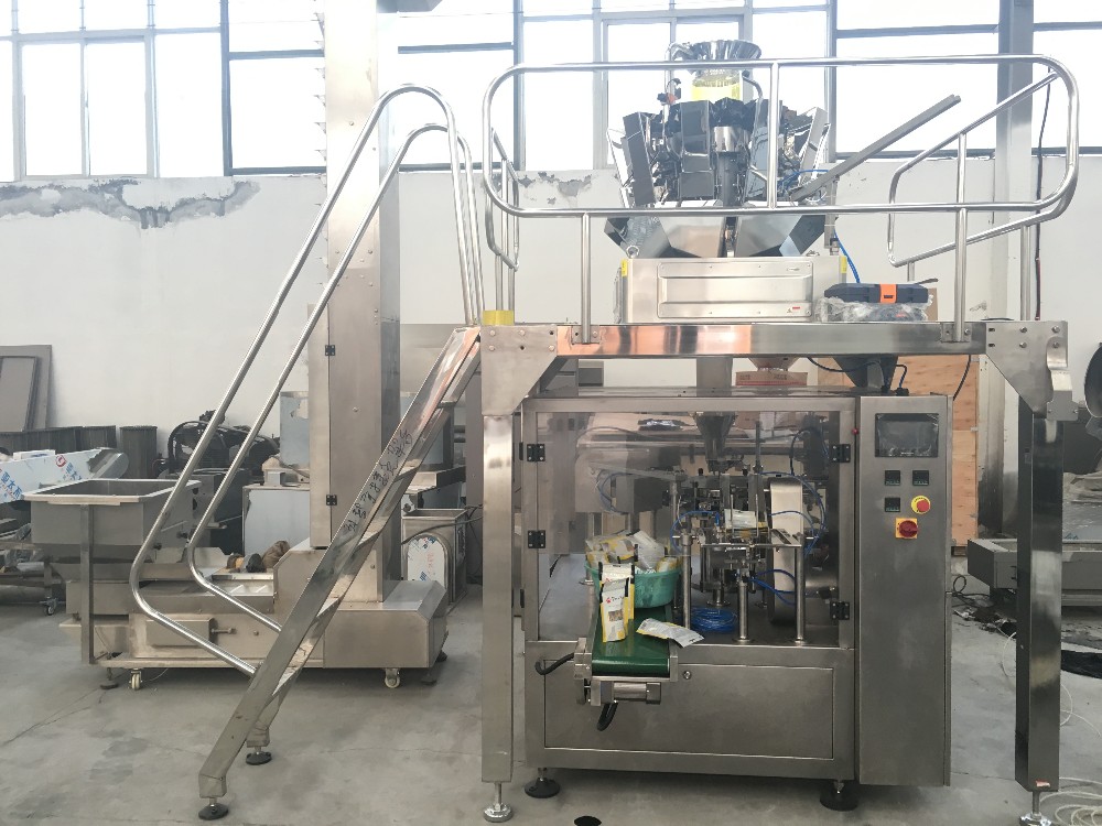 Rotary Pouch Packing Machine for Zipper With Stand-up Pouch