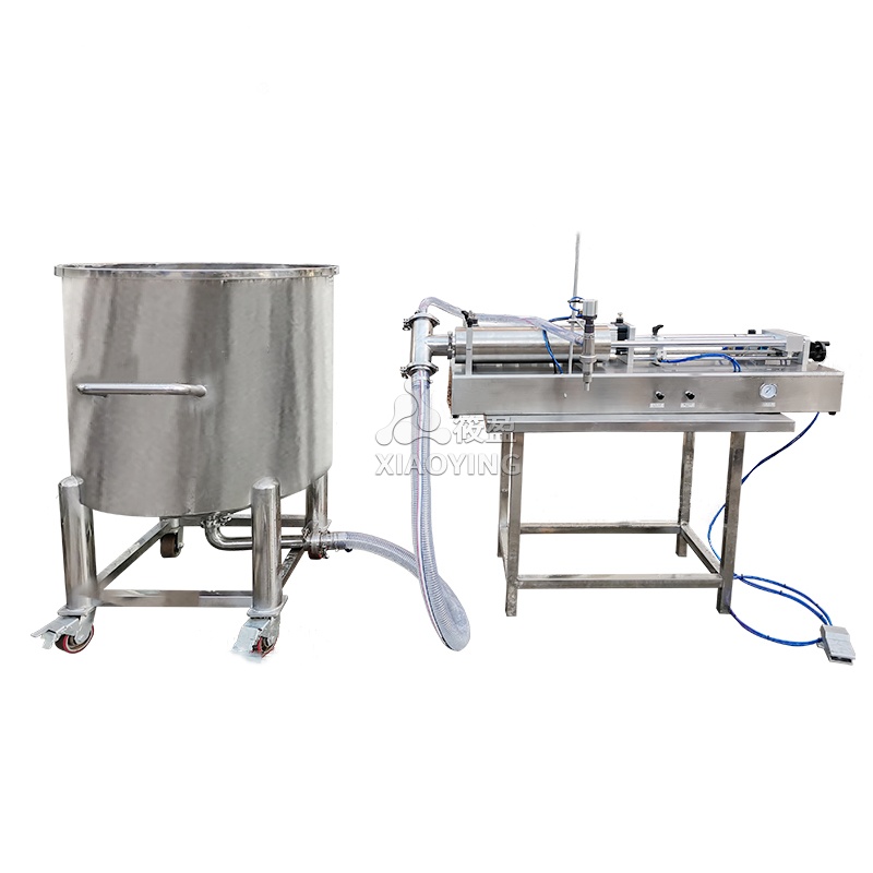 Semi Horizontal Automatic Liquid Filling Dosing Machine Full Pneumatic Driven Type Soft Drink Filling Machine For Cream Liquid