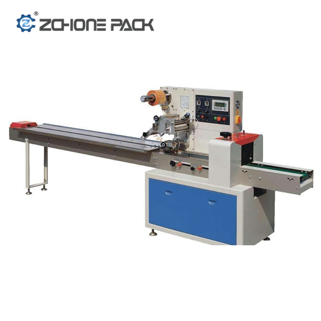 Multi-Function Automatic Horizontal Pillow Flow Biscuit Ice Cream Chocolate Gummy Candy Wrapping Packaging Packing Machine