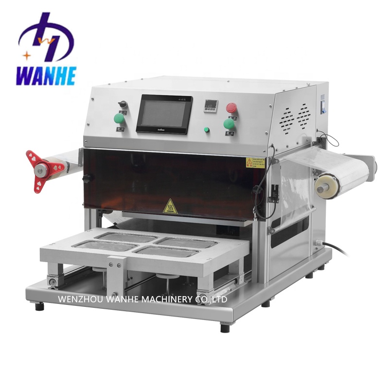 WANHE Modified Atmosphere Packaging Machine/plastic Bowl Sealer/ Vacuum Tray Sealing Machine for Meat Seafood