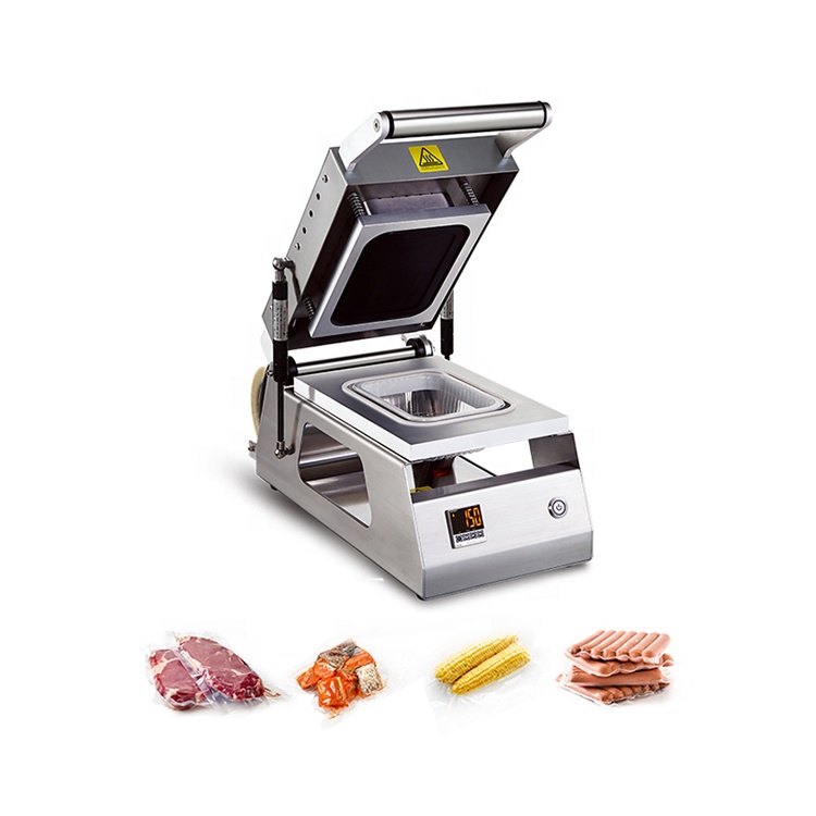 DS-2 Table Top Manual Tray Sealer Packaging Machine Plastic Food Container Can Seamer Machine