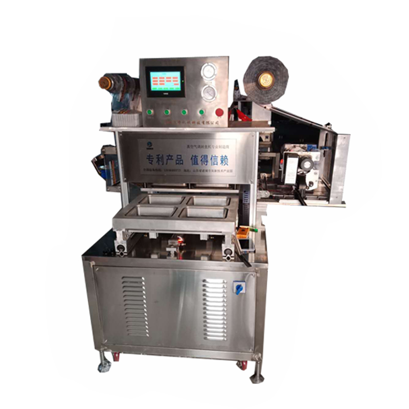 MAP Vacuum Tray Sealer, Modified Atmosphere Packaging Machine, Vacuum Food Tray Sealing Machine with Gas Filling