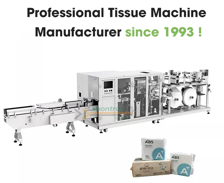 Automatic Soft Cotton Tissue Towel Bagging Packaging Machine Sanitary Napkins/Pads Packing Machine with High Resolution Servo