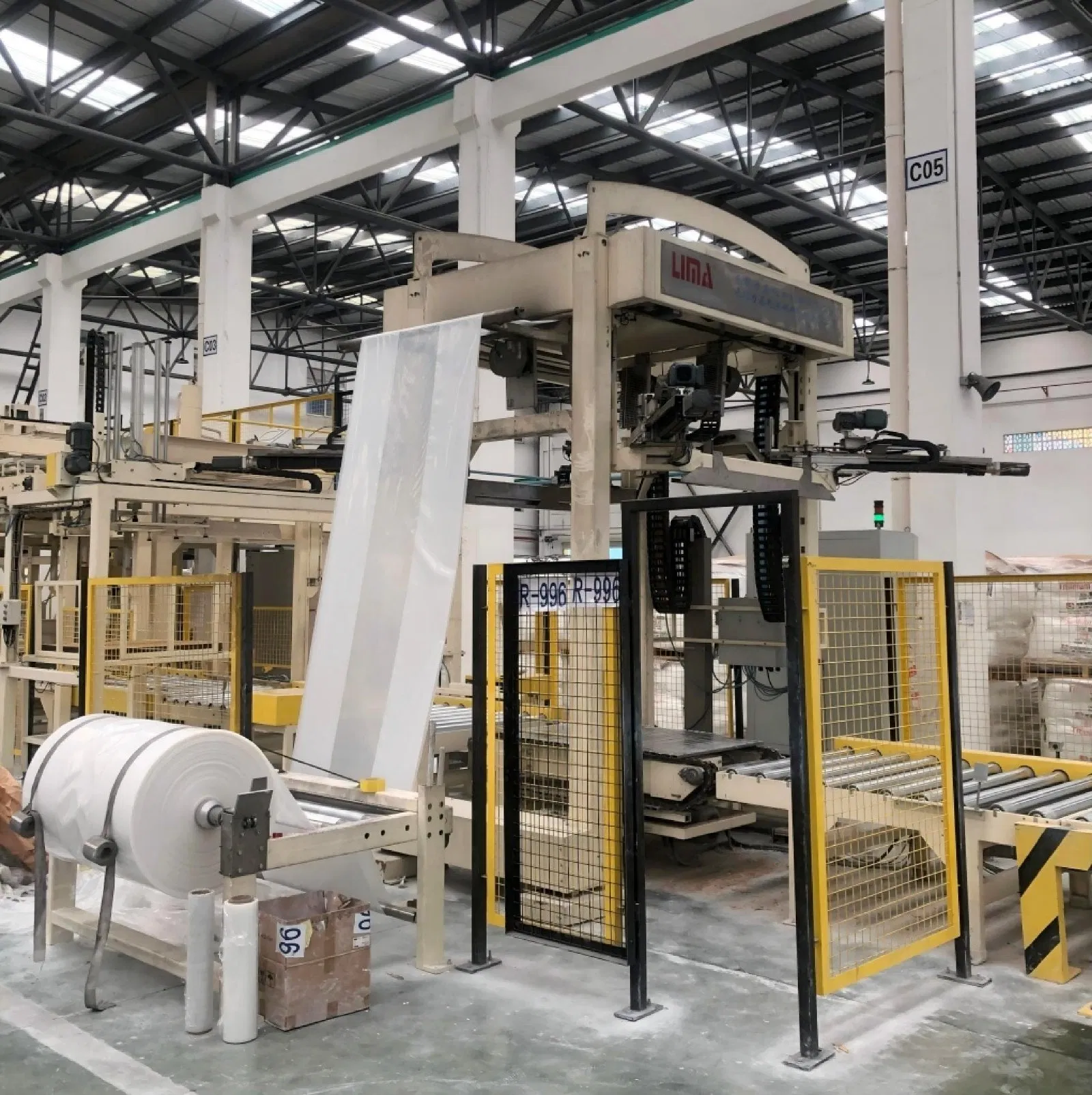 Fully Automatic Industrial Stretch Film Wrapping Machine for Palletizer Solutions