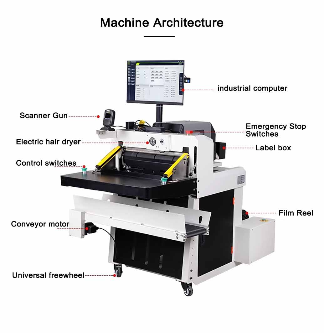 Fully Automatic E-commerce Express Packaging Machine With Scanning Printing Labeling Bagging Sealing For Intelligent Logistics