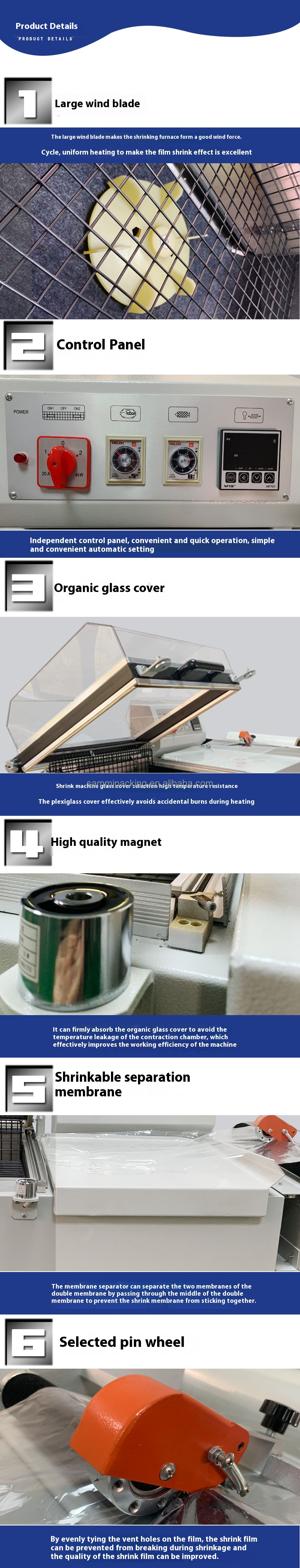 Shrink Wrapping Machine Specification Info