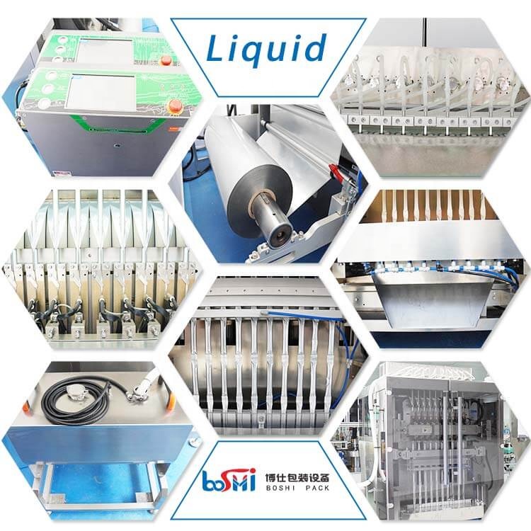 5g 10g 20g 50g 100g Mouthwash Paste Stick Pack Multi Lane Liquid Filling Sealing Machine 2 4 6 8 10 lane VFFS Packing Machine
