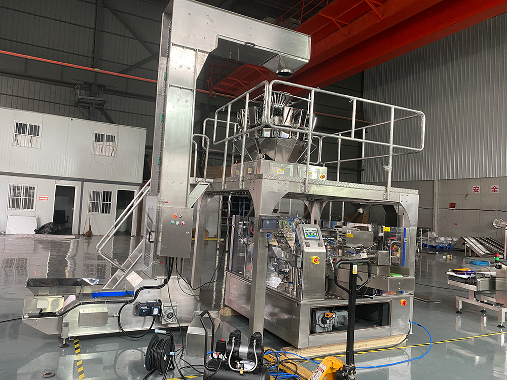 Automatic High-Accuracy Filling Sealing Stand Pouch Premade Bag Doypack Machine for Food Nuts Dried Fruit Plastic Laminated Film