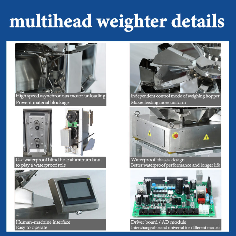 High Speed Multihead Weigher Filling Salad Packaging Machine Dried Mango Dried Fruits Dehydrated Fruits Packing Machine