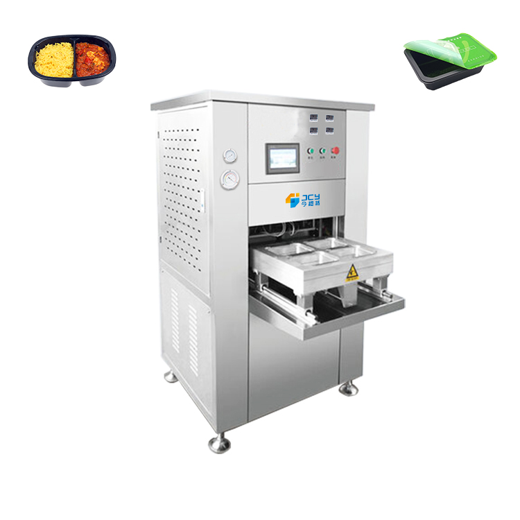 Mixed Gas N2 O2 CO2 Modified Atmosphere Food Keep Fresh Box Sealing Packaging Machine