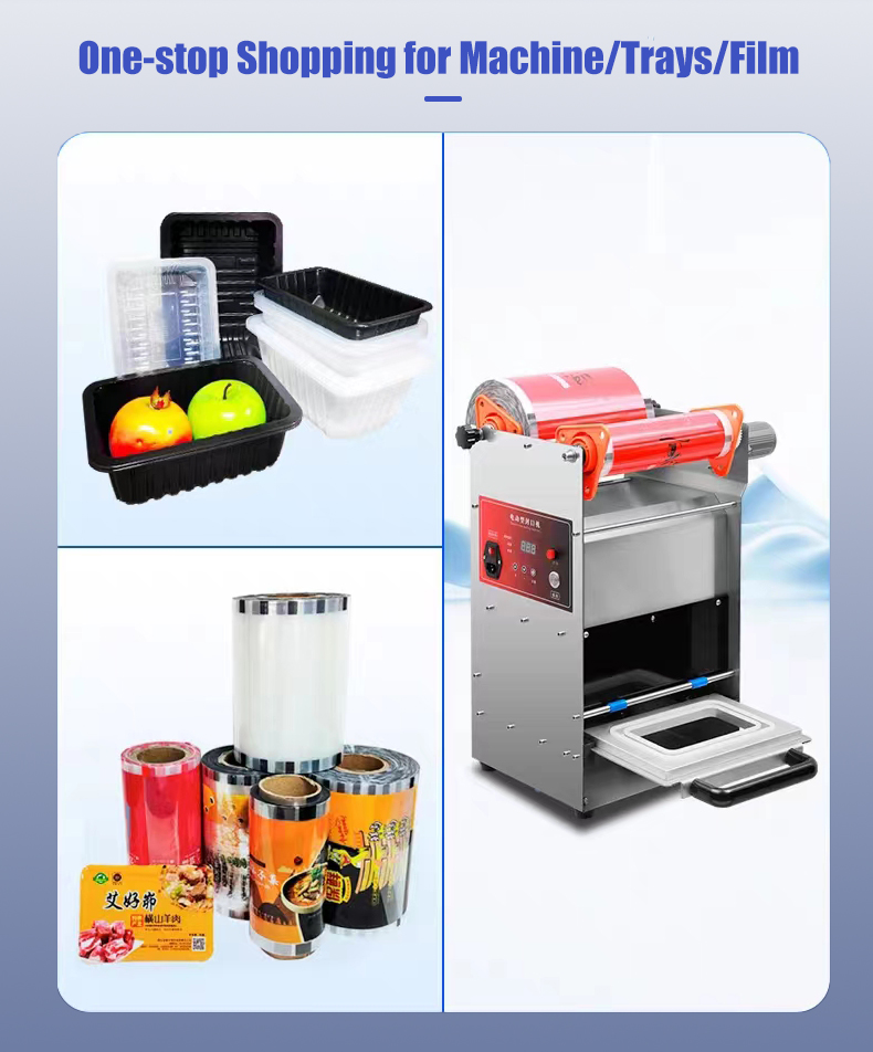 JINYI DF250T Easy Operation Electric Semi Automatic Table Tray Sealing Machine for pp Plastic Sealing Tray