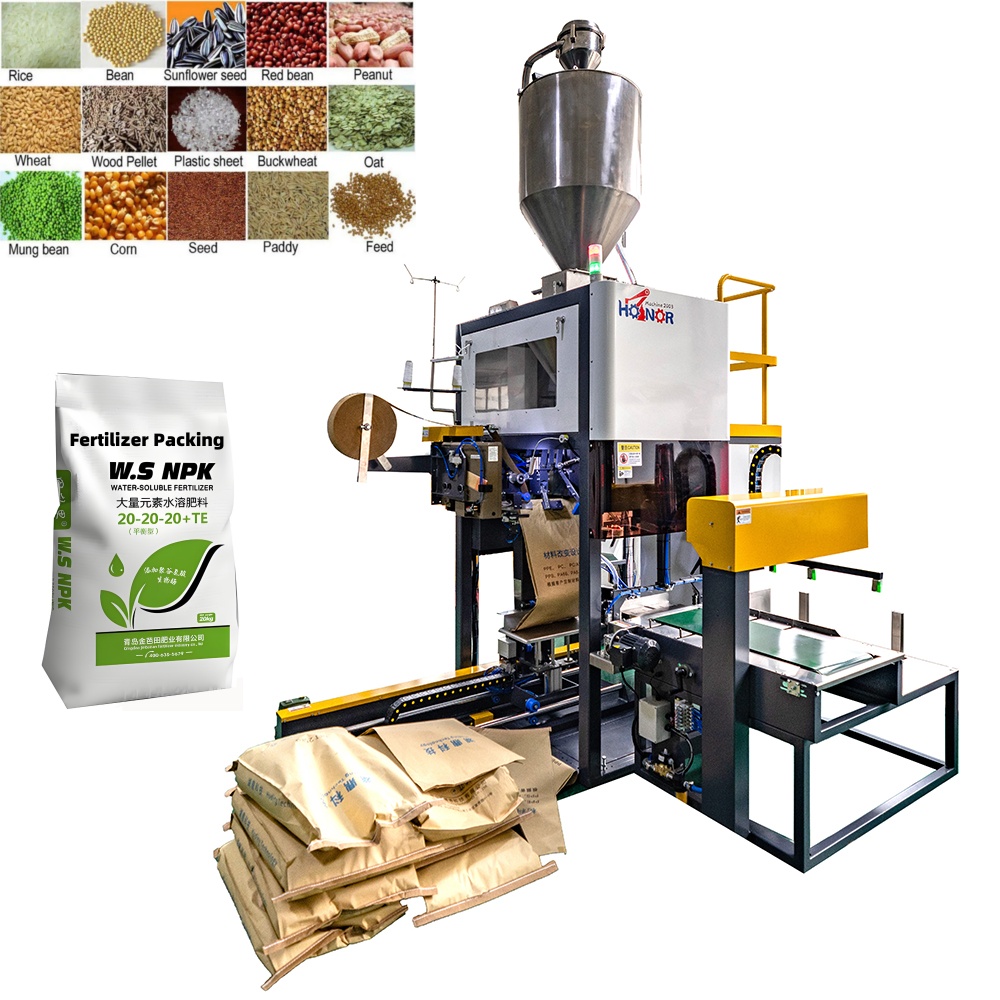 Smart Small Size 10-50KG Auto PLC Controlled Bag Packaging Machine For Food Granule Powder With High Accuracy Weighing Filling