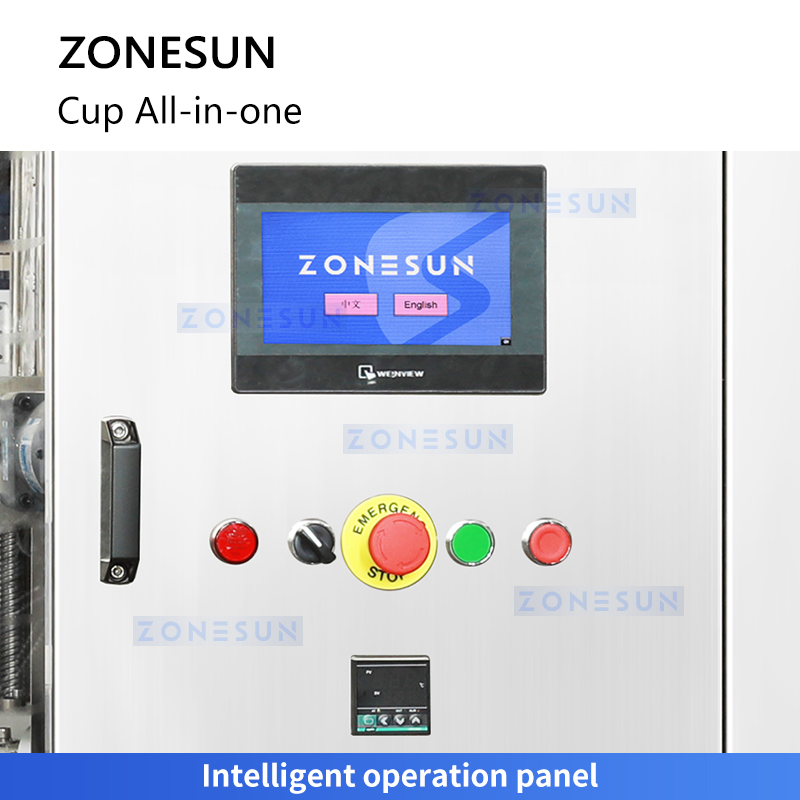 Zonesun Zs-Afs02 Automatic Rotary Paste Liquid Plastic Cup Filling Sealing Machine for Yogurt Sauce Jelly Cream Paste