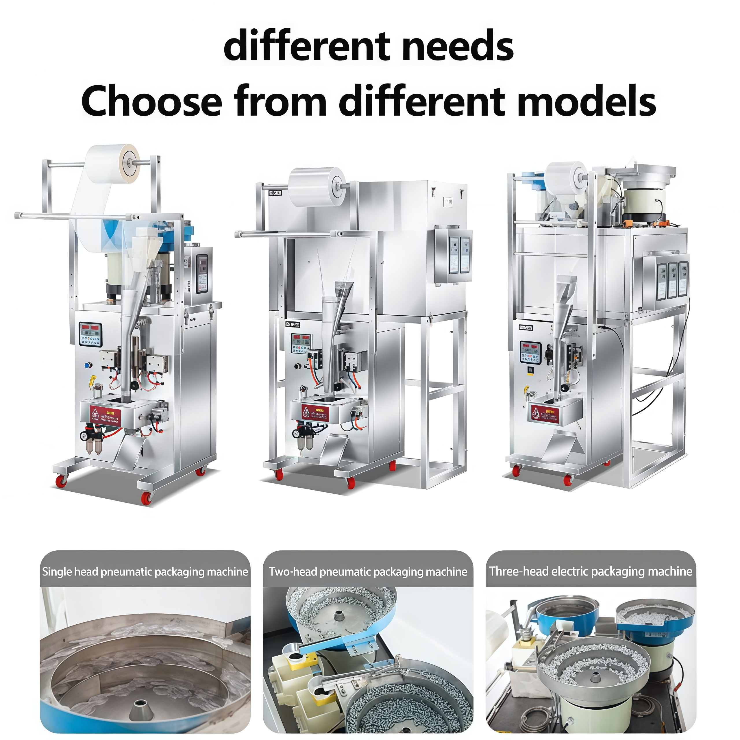 Automatic Counting Packing Machine Vertical Form Fill Seal VFFS Packaging Machine for Screws Nuts Bolts Washers Small Parts