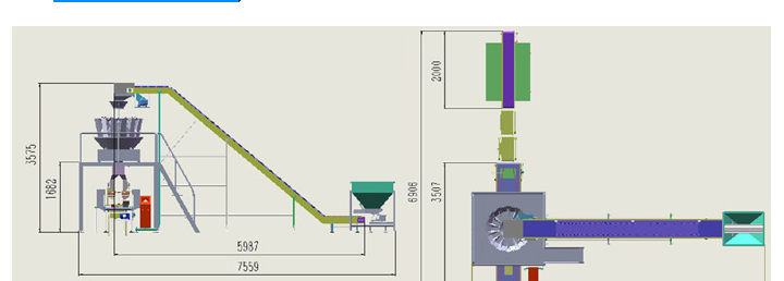 Vertical Type Cartooning Machine Non-standard Customized Screw Cartons Packaging Machine