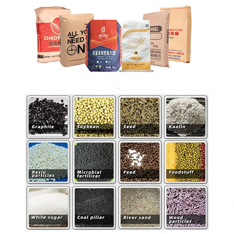 High Precision Automatic Industrial Salt Paddy Peanuts Bagging Machine 25kg 40kg 50kg Open Mouth Bag