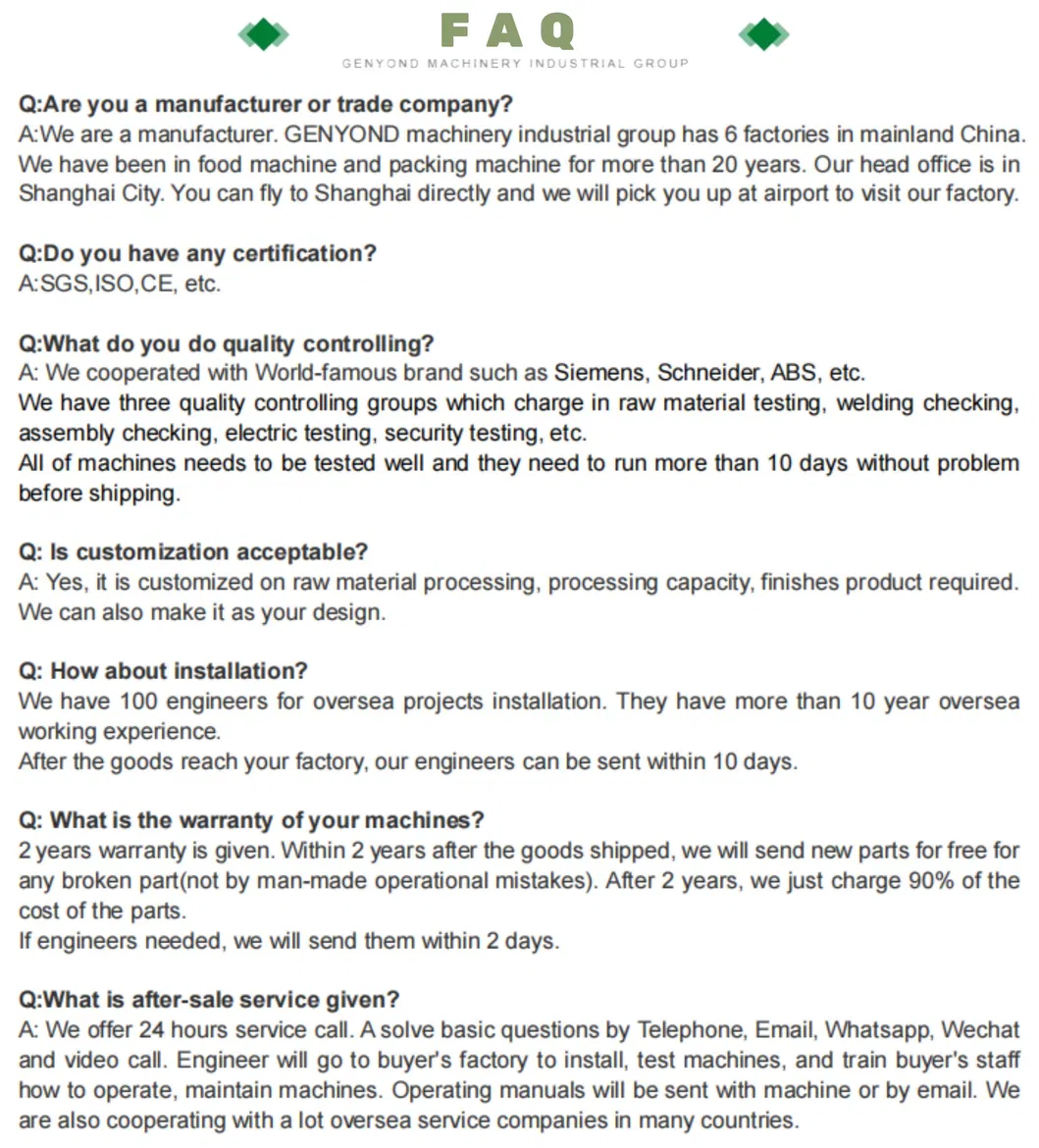 Automatic Cup Jelly Filling Sealing Machine FAQ Information
