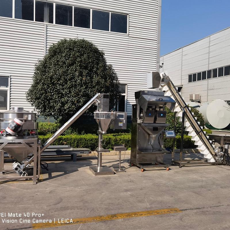 4 Linear Linear Weigher Packing Machine 5000g Coffee Linear Head Weigher Packing Machine