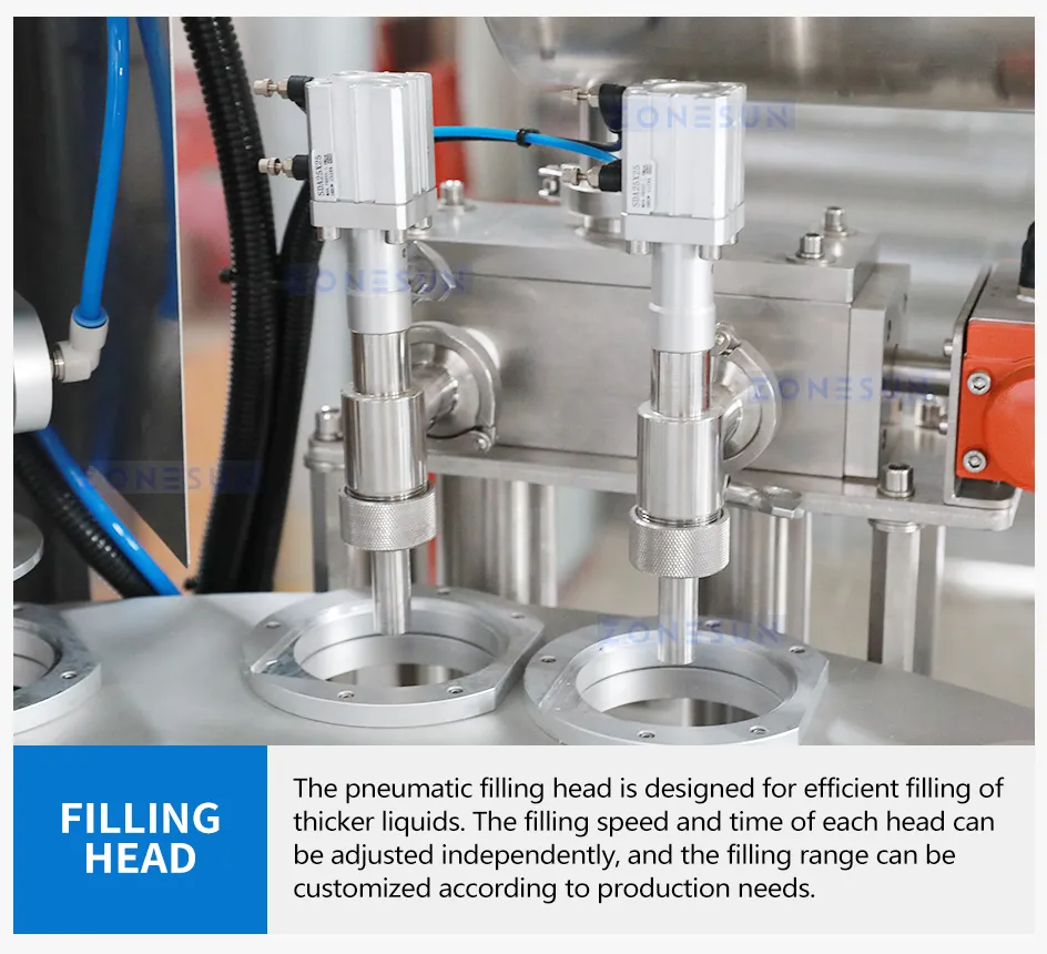 Automatic Cup Filling Sealing detail view