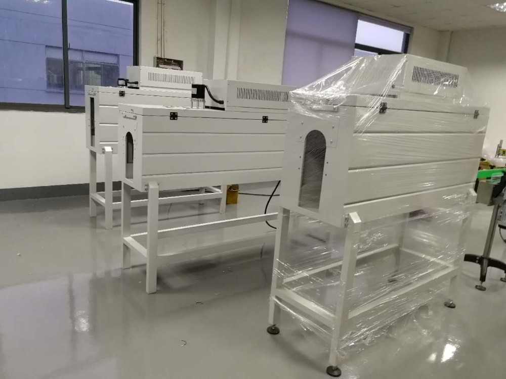 Electrical Shrink Tunnel Wrapping Machine For Heat Shrink Labeling For Empty Cups Plastic Bottles Tapes Glass Jars Metal Tins
