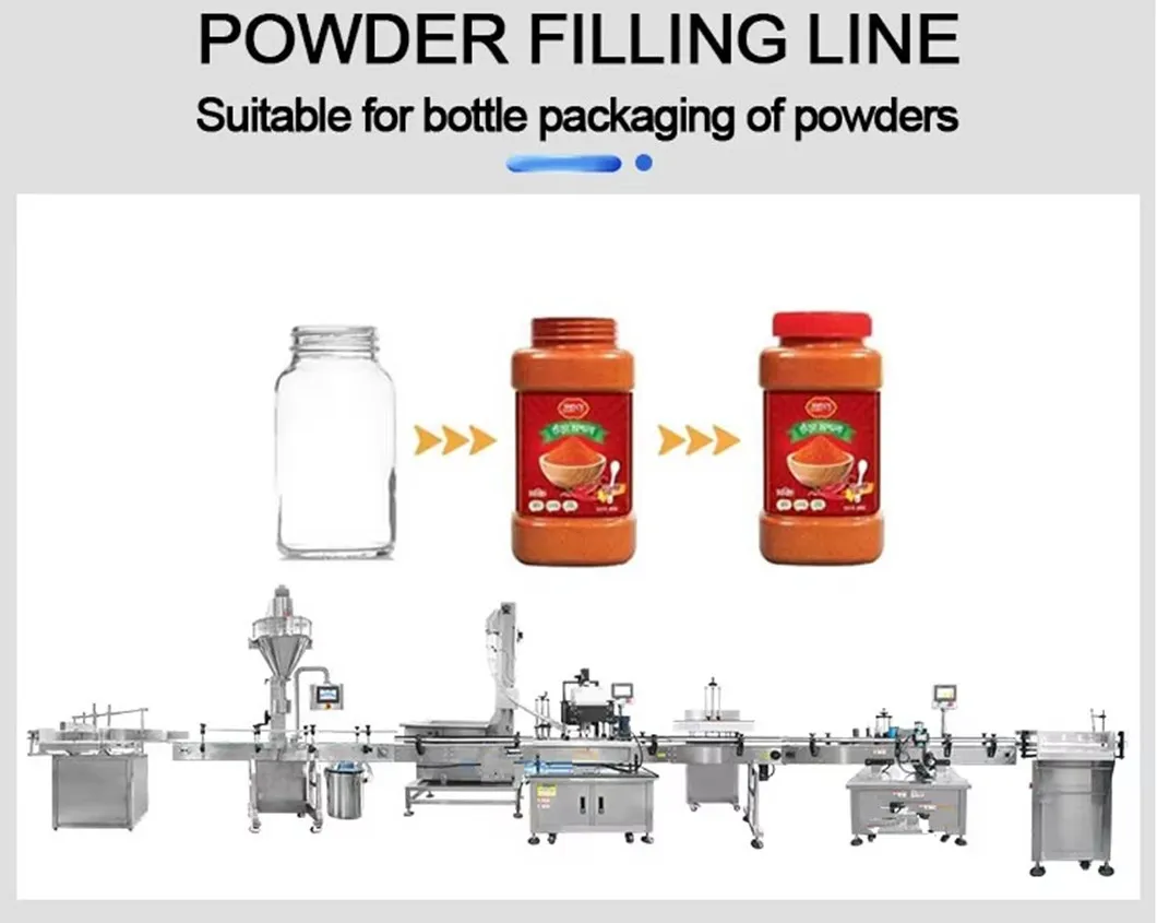 Fully Automatic Powder Capping/Labeling/Packing/Filling/Packaging Machine with Can and Jar for Milk and Spice Medicine and Chemical