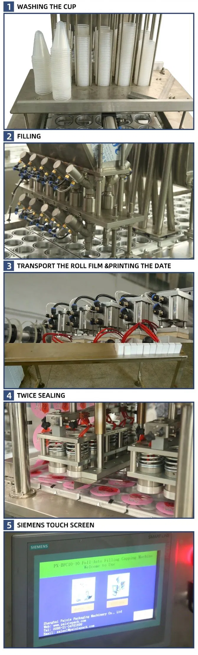 Automatic New Design Sealer Plastic Yoghurt Jelly Cup Filling Sealing Machine Factory