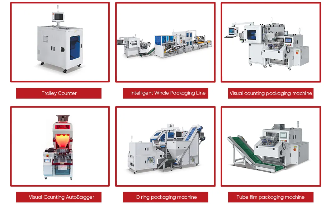High Precision PE Bag Hardware Visual Counting Auto Bagging Machine