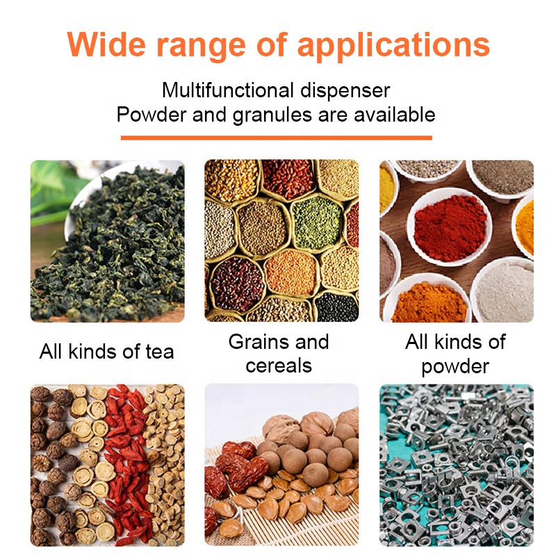 Factory Price Customize Table Top Electric Polybag Corn Flour Chocolate Bean Multi-function Tea Granules Powder Filling Machine