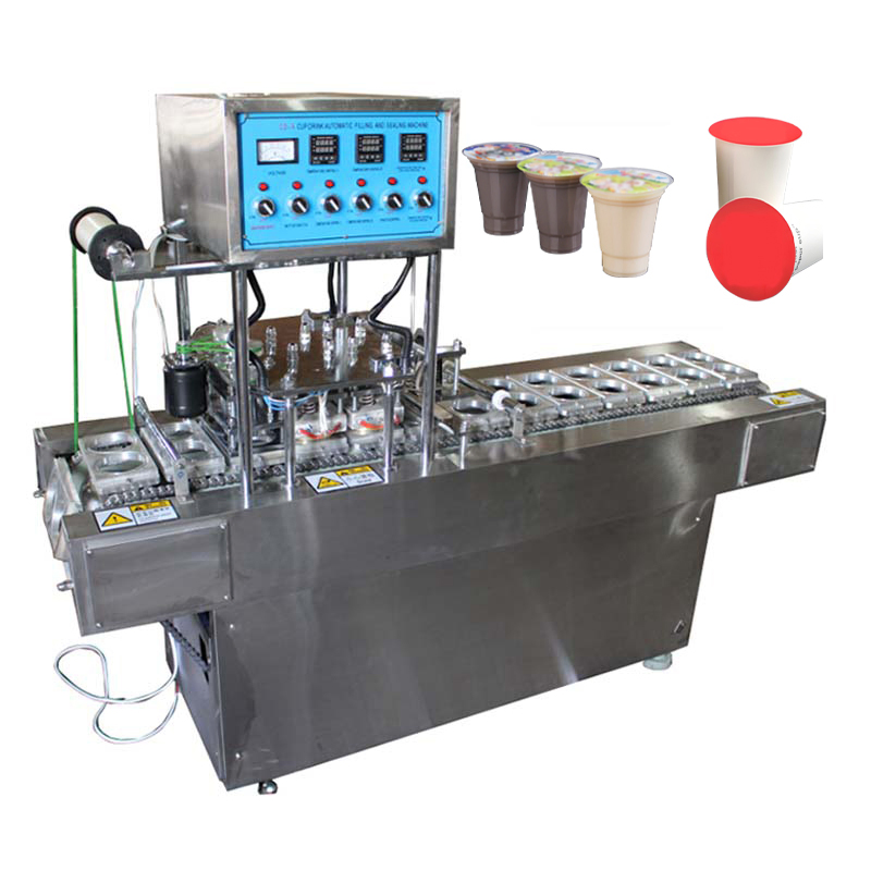 Industrial Automatic Cup Sealing Machine / Cup Filling Machine