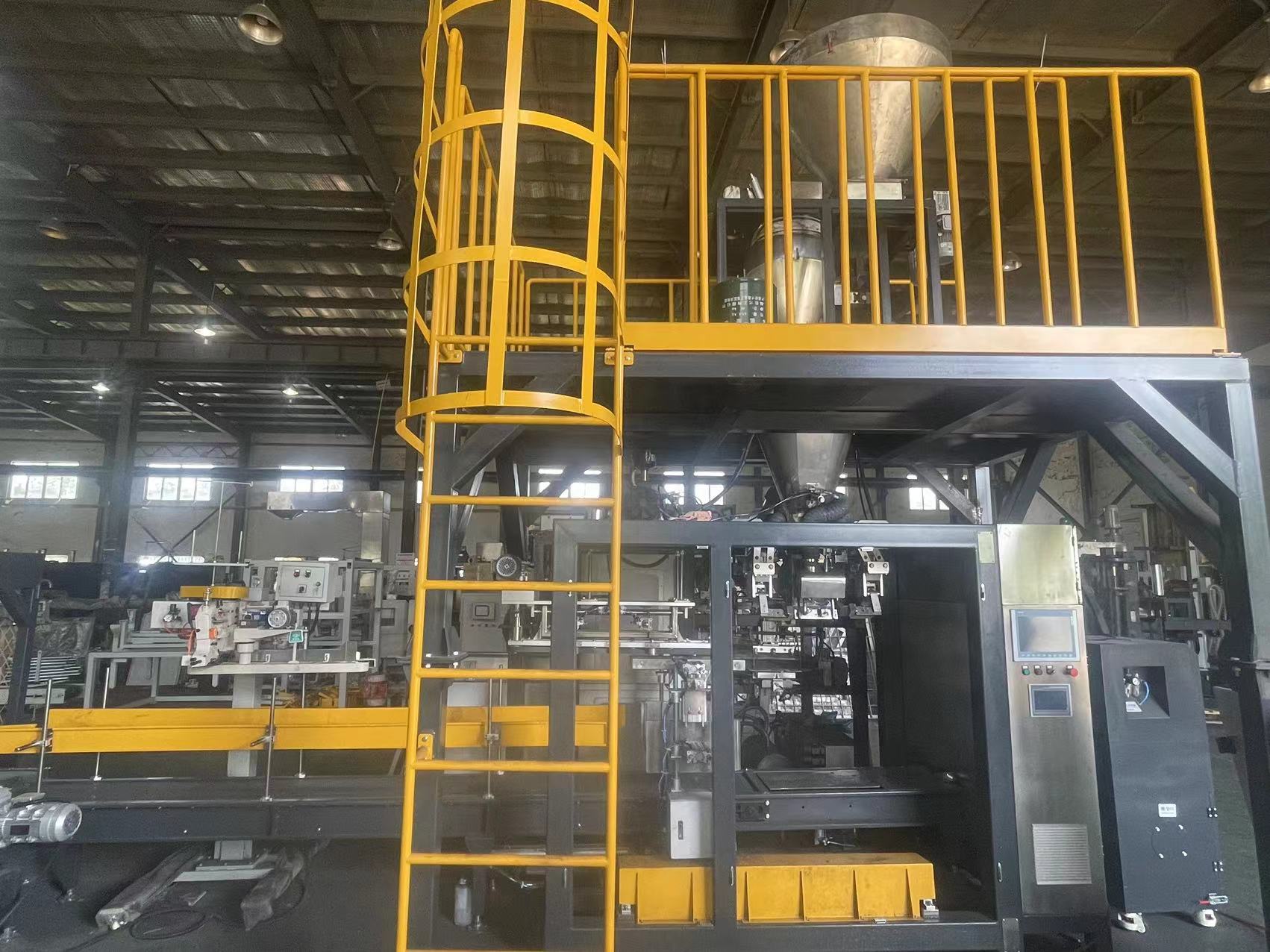 Turnkey Automatic Open-Mouth Packaging Line For 10-50kg Wheat Flour Packing Machines Customizable Packaging System