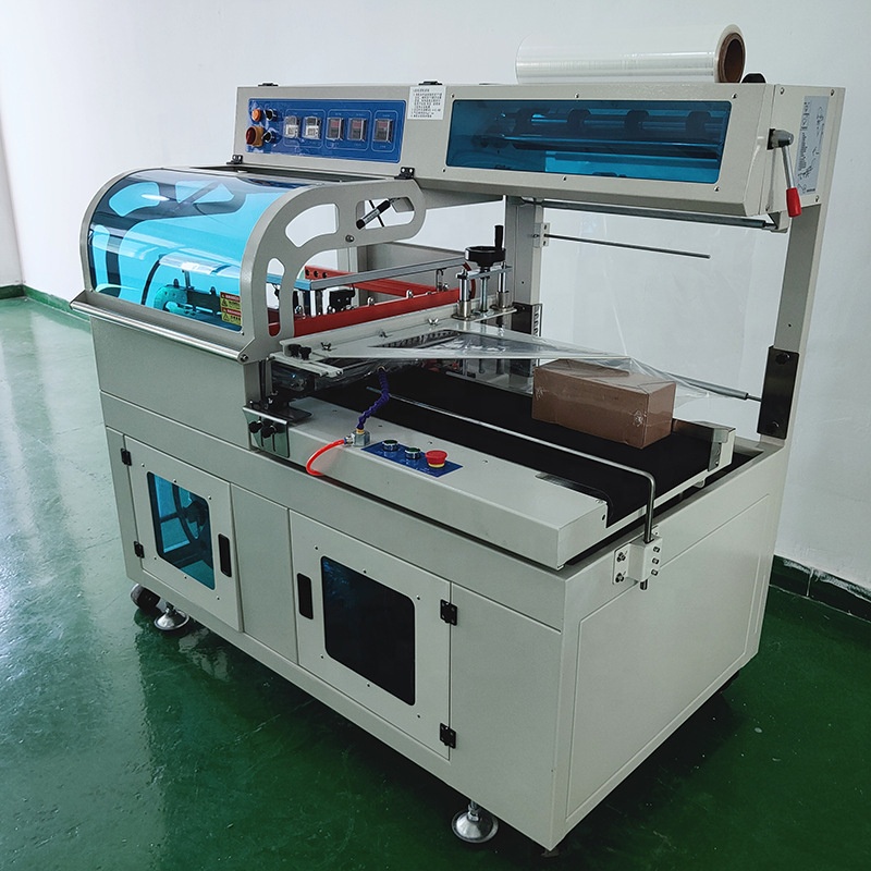 POF PE Film Heat Bottle Tunnel Shrink Wrapping Machine Automatic Film Heat Shrink Wrap Packing Wrapping Machine For Perfume Box