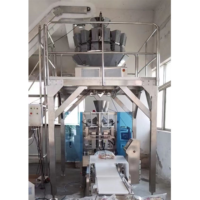 Potato Chips Pillow Bag VFFS 520 Packaging Machine Automatic Vertical Weighing Filling Packing Line