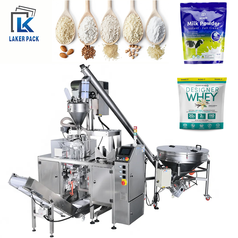 Powder Open Fill Seal Doypack Packing Machine Multifunction Packaging Machines Pre-made Paper Bag Stand Up Pouch