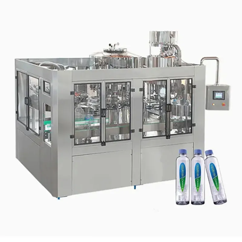 Automatic Liquid Plastic Cup Bottle Pure Fruit Juice Making Mineral Water Bottling Capping Sealing Aerosol Sachet Water Filling Machine