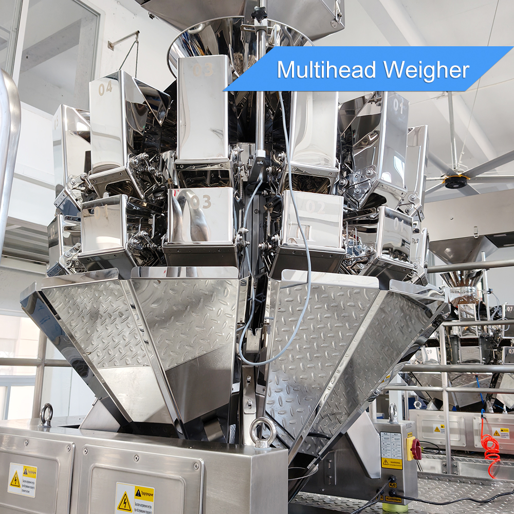 Cheap Multi Head 8 10 14 16 Heads Nuts Seed Granule Chips Snack Food Popcorn Candy Automatic Packing Machine With Film Roll